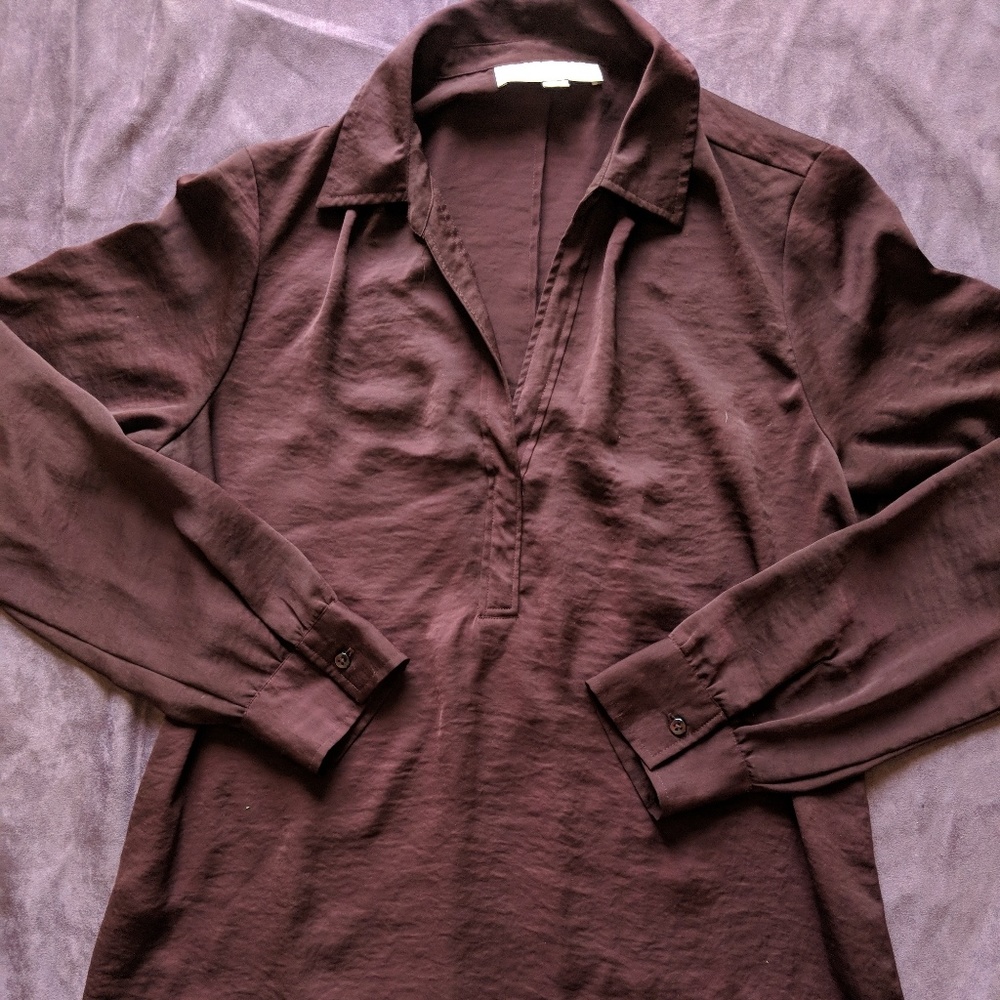 Wine blouse